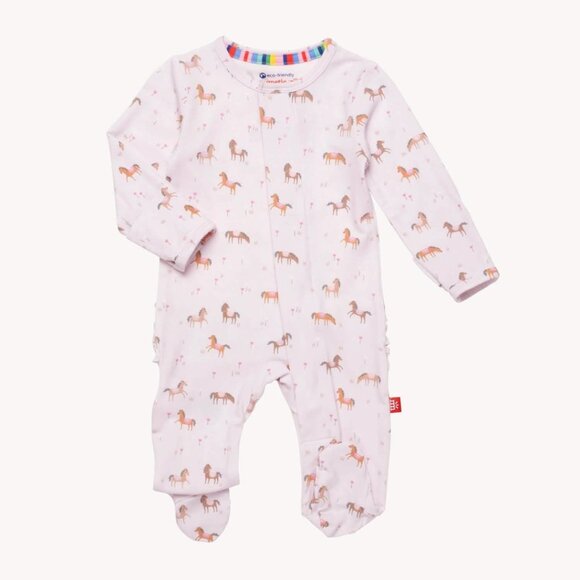MAGNETIC ME Magnetic Purple Rein Footie Size Newborn - Picture 1 of 7
